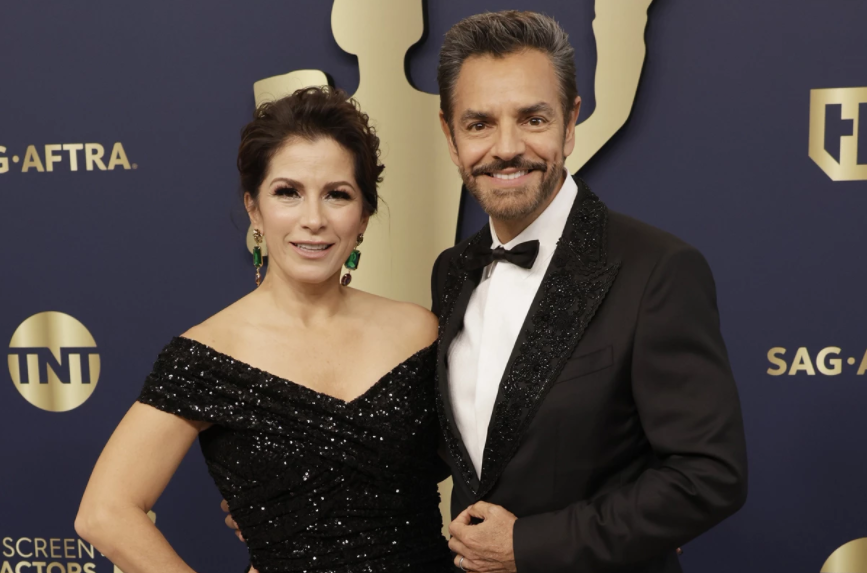 Eugenio Derbez y Alessandra Rosaldo (Frazer Harrison/Getty Images)